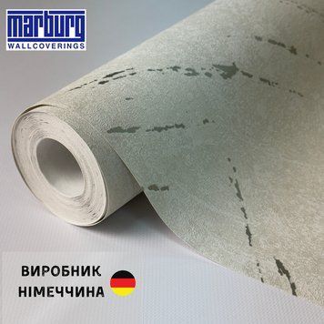 Виниловые метровые обои Marburg 1033617 бежевые штукатурка Германия 1033617 фото