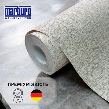Флізелінові шпалери Marburg вінілові однотонні ширина 1.06 для спальні, коридору, кухні, дитячої 1032374 фото