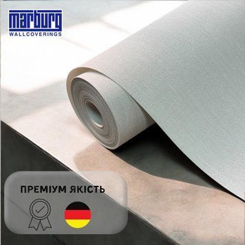 Флізелінові шпалери Marburg Kingdom вінілові білі ширина 1.06 для спальні, коридору, кухні, вітальні 1031537 фото