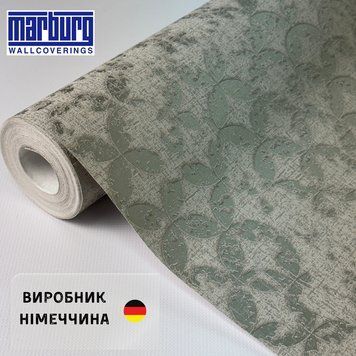 Вінілові метрові шпалери Marburg 1035018 кавові візерунок Німеччина 1035018 фото